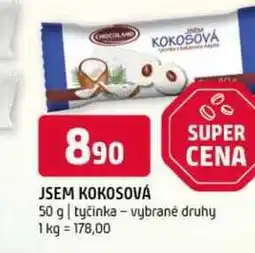 Terno Jsem kokosová 50 g tyčinka-vybrané druhy nabídka