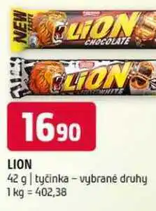 Terno Lion 42 g tyčinka vybrané druhy nabídka