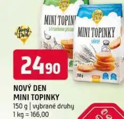 Terno Novy Den mini topinky 150 g vybrané druhy nabídka