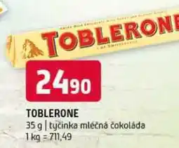Terno Toblerone 35 g tyčinka mléčná čokoláda nabídka