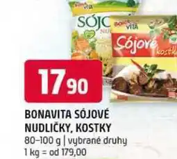 Terno Bonavita sojové nudličky kostky 80-100 g vybrané druhy nabídka