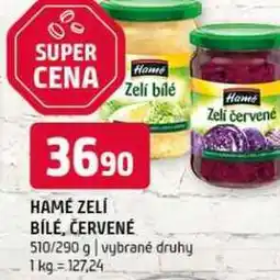 Terno Hamé Zelí bílé červené, vybrané druhy 510-290g nabídka