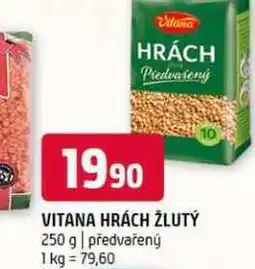 Terno Vitana hrách žlutý 250 g předvařený nabídka