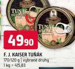 Terno F. J. Kaiser tuňák 170/120 g vybrané druhy nabídka