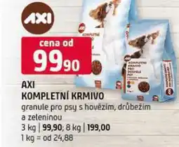 Terno Axi kompletní krmivo granule pro psy s hovězím, drůbežím a zeleninou 3 kg nabídka