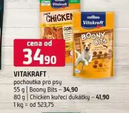 Terno Vitakraft pochoutka pro psy Boony Bits Chicken kuřecí dukátky 55g 80g nabídka