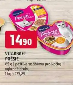 Terno Vitakraft poésie 85 g paštika se šťávou pro kočky vybrané druhy nabídka