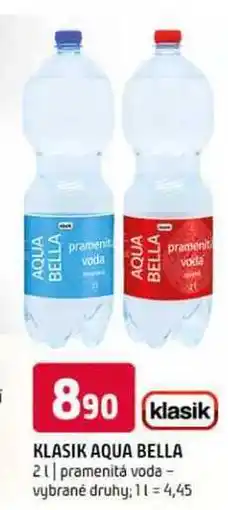 Terno Klasik aqua bella 2l pramenitá voda vybrané druhy nabídka