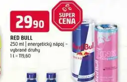 Terno Red bull 250 ml energetický nápoj vybrané druhy nabídka