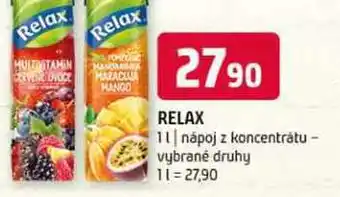 Terno Relax 1l nápoj z koncentrátu vybrané druhy nabídka