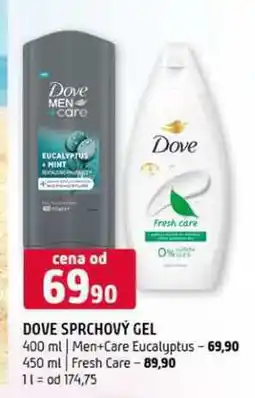Terno Dove 400 ml Men+Care Eucalyptus 450 ml Fresh Care nabídka