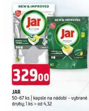 Terno JAR 50-67 ks kapsle na nádobí vybrané druhy nabídka
