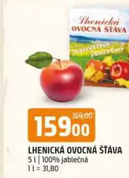 Terno Lhenická ovocná štáva 5l 100% jablečná nabídka
