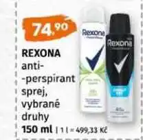 Terno Rexona anti perspirant sprej, vybrané druhy 150 ml nabídka