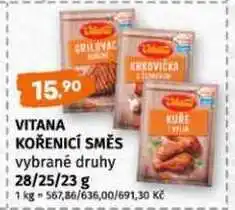 Terno Vitana kořenicí vybrané druhy nabídka