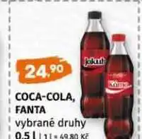 Terno Coca cola fanta 0,5l vybrané druhy nabídka