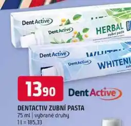 Terno Dentactiv zubní pasta 75 ml vybrané druhy nabídka