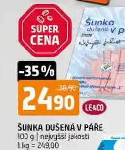 Terno Šunka dušená v páře 100 g nejvyšší jakosti nabídka