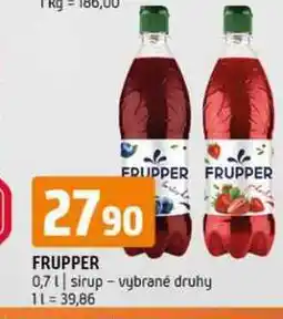 Terno Frupper 0,7l sirup vybrané druhy nabídka