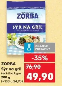 Kaufland ZORBA Sýr na gril řeckého typu nabídka
