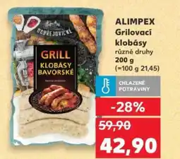 Kaufland ALIMPEX Grilovací klobásy nabídka