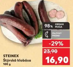 Kaufland STEINEX Štýrská klobása nabídka