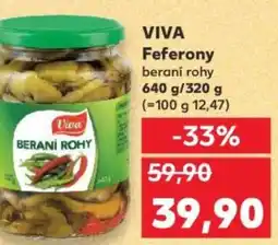Kaufland VIVA Feferony beraní rohy nabídka