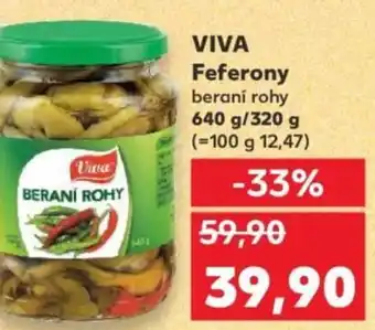 Kaufland VIVA Feferony beraní rohy nabídka