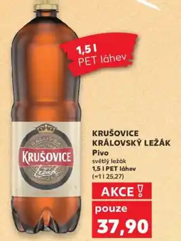Kaufland KRUŠOVICE KRÁLOVSKÝ LEŽÁK Pivo nabídka