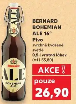 Kaufland BERNARD BOHEMIAN ALE 16° Pivo nabídka