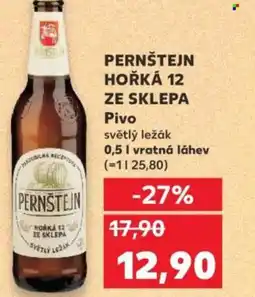 Kaufland PERNŠTEJN HOŘKÁ 12 ZE SKLEPA Pivo nabídka