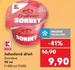 Kaufland Jahodová dřeň Zmrzlina nabídka