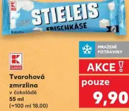 Kaufland Tvarohová zmrzlina v čokoládě nabídka