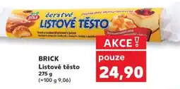Kaufland BRICK Listové těsto nabídka