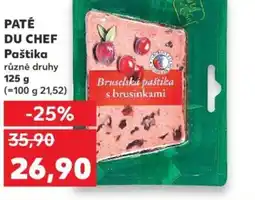 Kaufland PATÉ DU CHEF Paštika nabídka