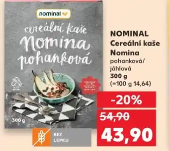 Kaufland NOMINAL Cereální kaše Nomina pohanková/ jáhlová nabídka