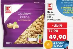 Kaufland Kešu natural nabídka