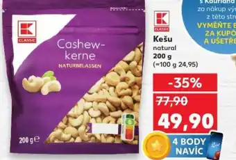 Kaufland Kešu natural nabídka