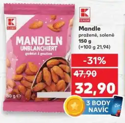 Kaufland Mandle pražené, solené nabídka