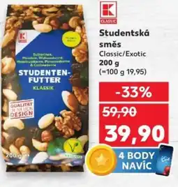 Kaufland Studentská směs Classic/Exotic nabídka