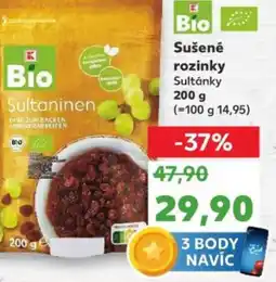 Kaufland Sušené rozinky Sultánky nabídka