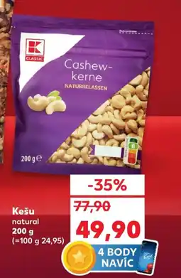 Kaufland Kešu natural nabídka