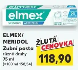 Kaufland ELMEX/ MERIDOL Zubní pasta nabídka