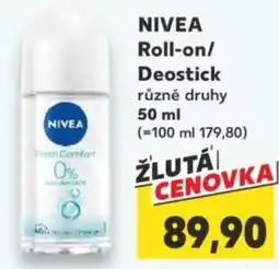 Kaufland NIVEA Roll-on/ Deostick nabídka