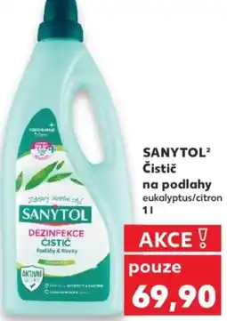 Kaufland SANYTOL² Čistič na podlahy eukalyptus/citron nabídka