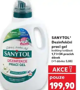 Kaufland SANYTOL² Dezinfekční prací gel nabídka