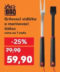Kaufland Grilovací vidlička a marinovací štětec nabídka
