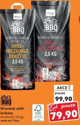 Kaufland Dřevěné uhli/ brikety nabídka
