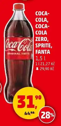 Penny Market COCA-COLA, COCA-COLA ZERO, SPRITE, FANTA nabídka