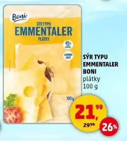 Penny Market SÝR TYPU EMMENTALER BONI nabídka